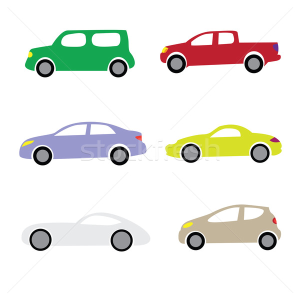 600x600 Cartoon Cars Vector Illustration Lkeskinen ( 1994806) Stockfresh