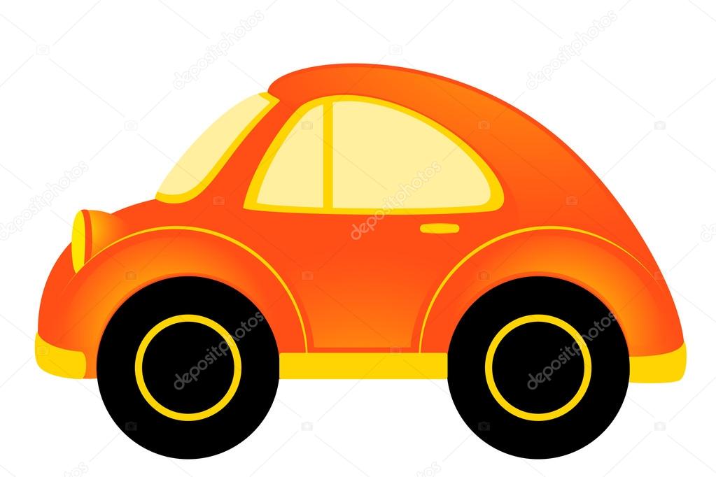 1023x682 Vector Cartoon Cars On A White Background Stock Vector Forewer