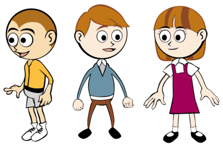 455x296 Free Cartoon Children Vector Art, Clip Arts