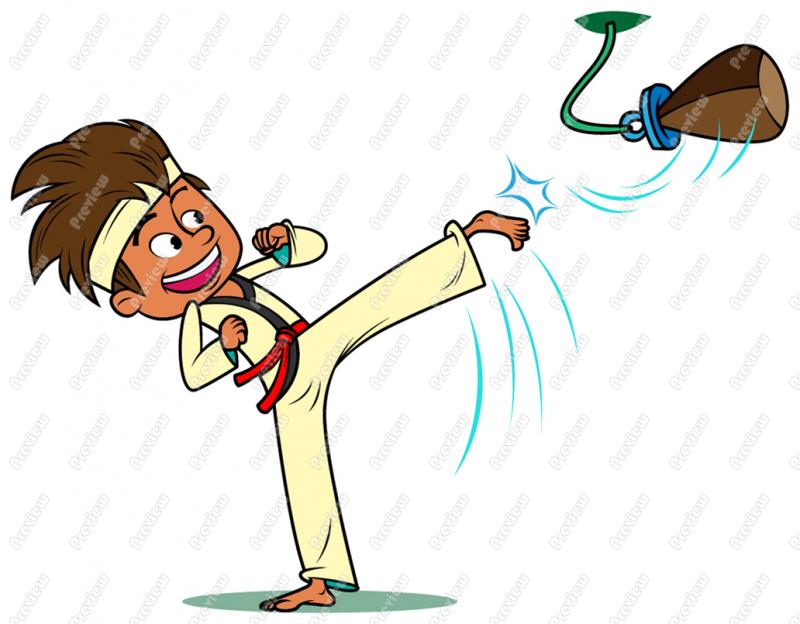 800x624 Karate Boy Child Clip Art