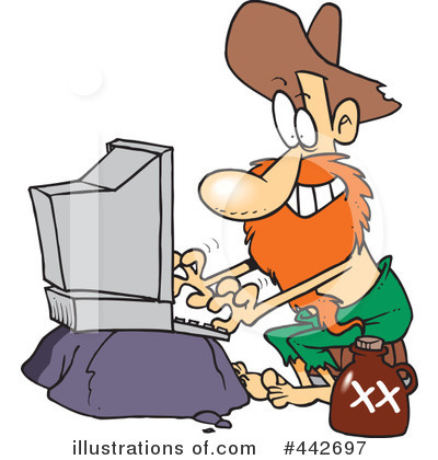 400x420 Redneck Cartoons Clipart