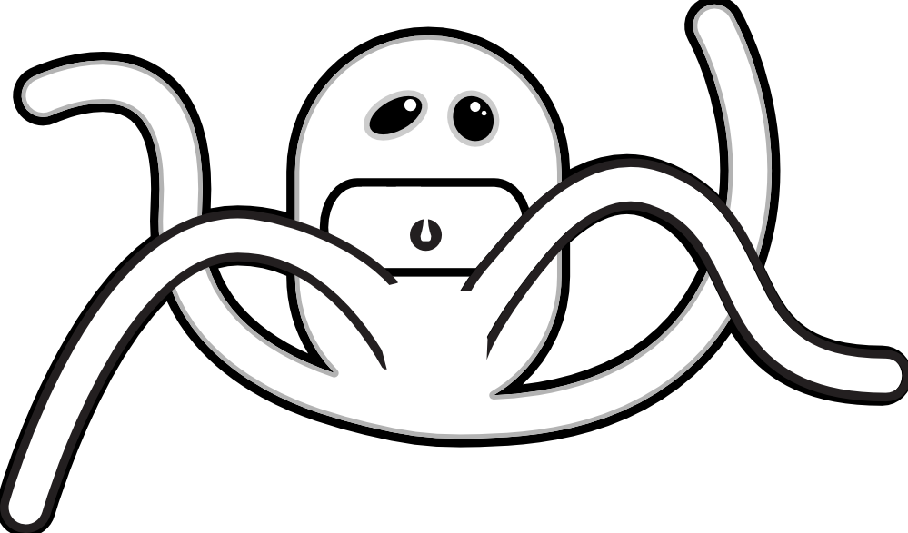 999x587 Cartoon Line Art