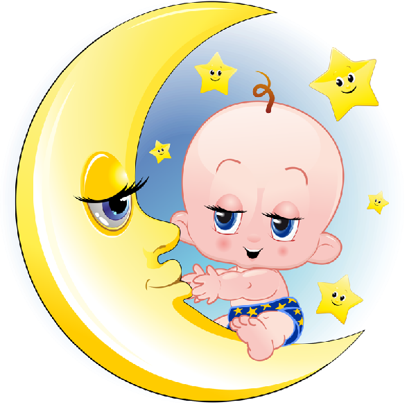 600x600 Baby Girl And Boy On Moon Cartoon Clip Art Images Funny Cartoon