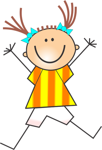 339x500 Girl Doing Cartwheels Public Domain Vectors