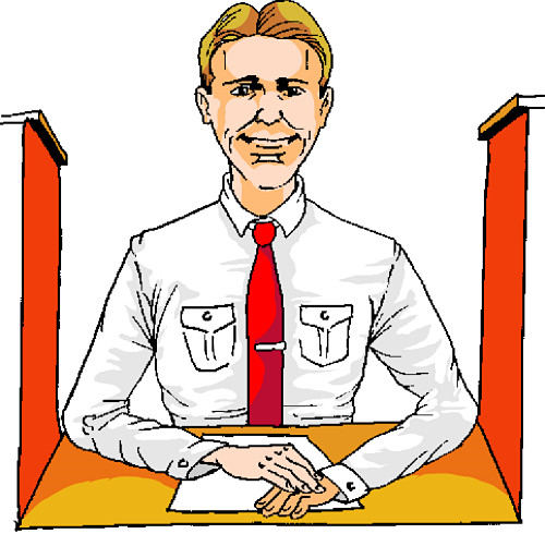 500x490 Male Cashier Cliparts 230227