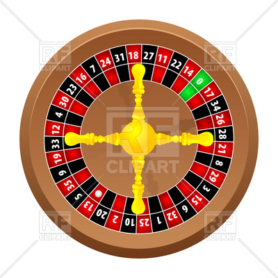 400x400 Casino Roulette Royalty Free Vector Clip Art Image