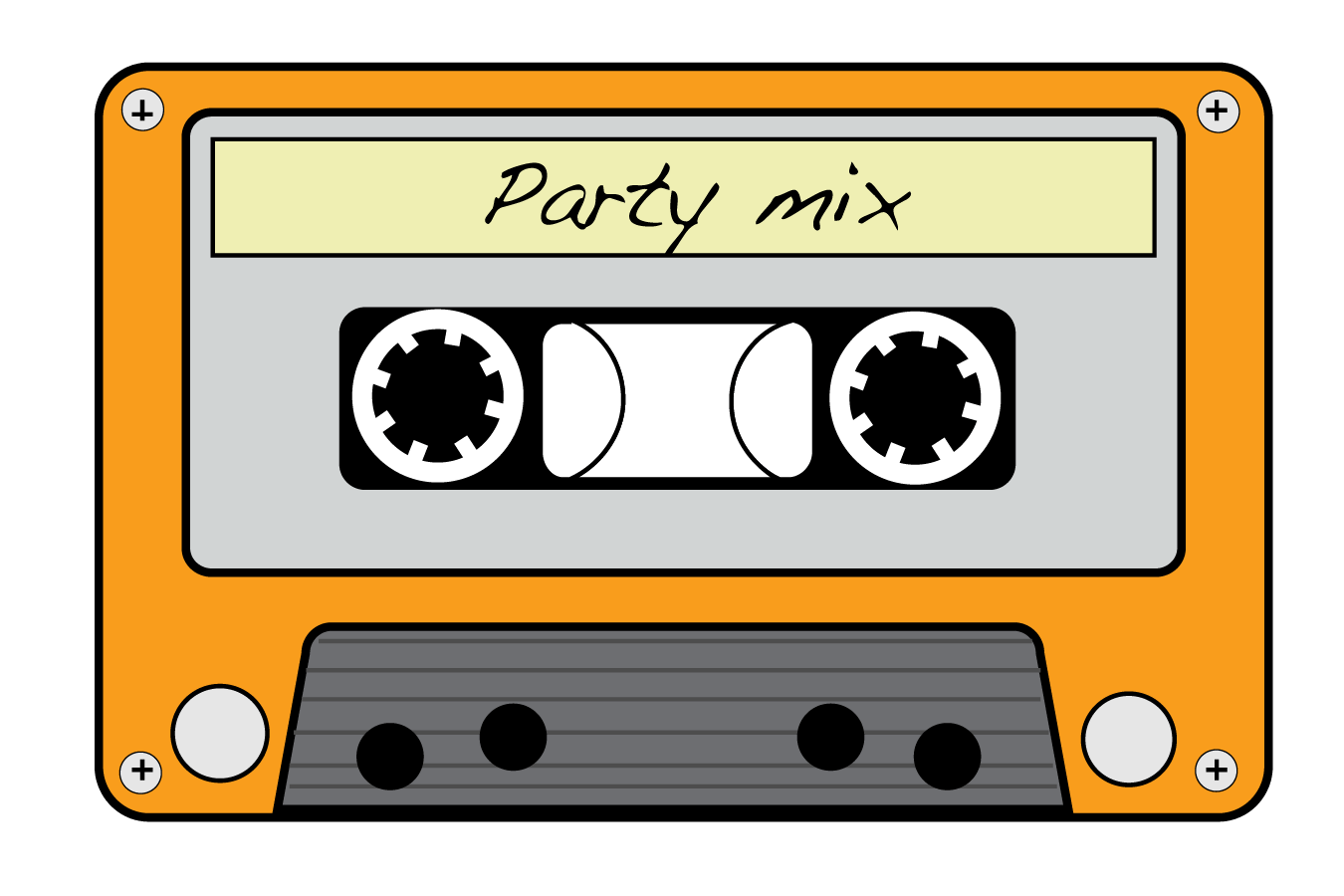 1350x900 Music Tape Cliparts