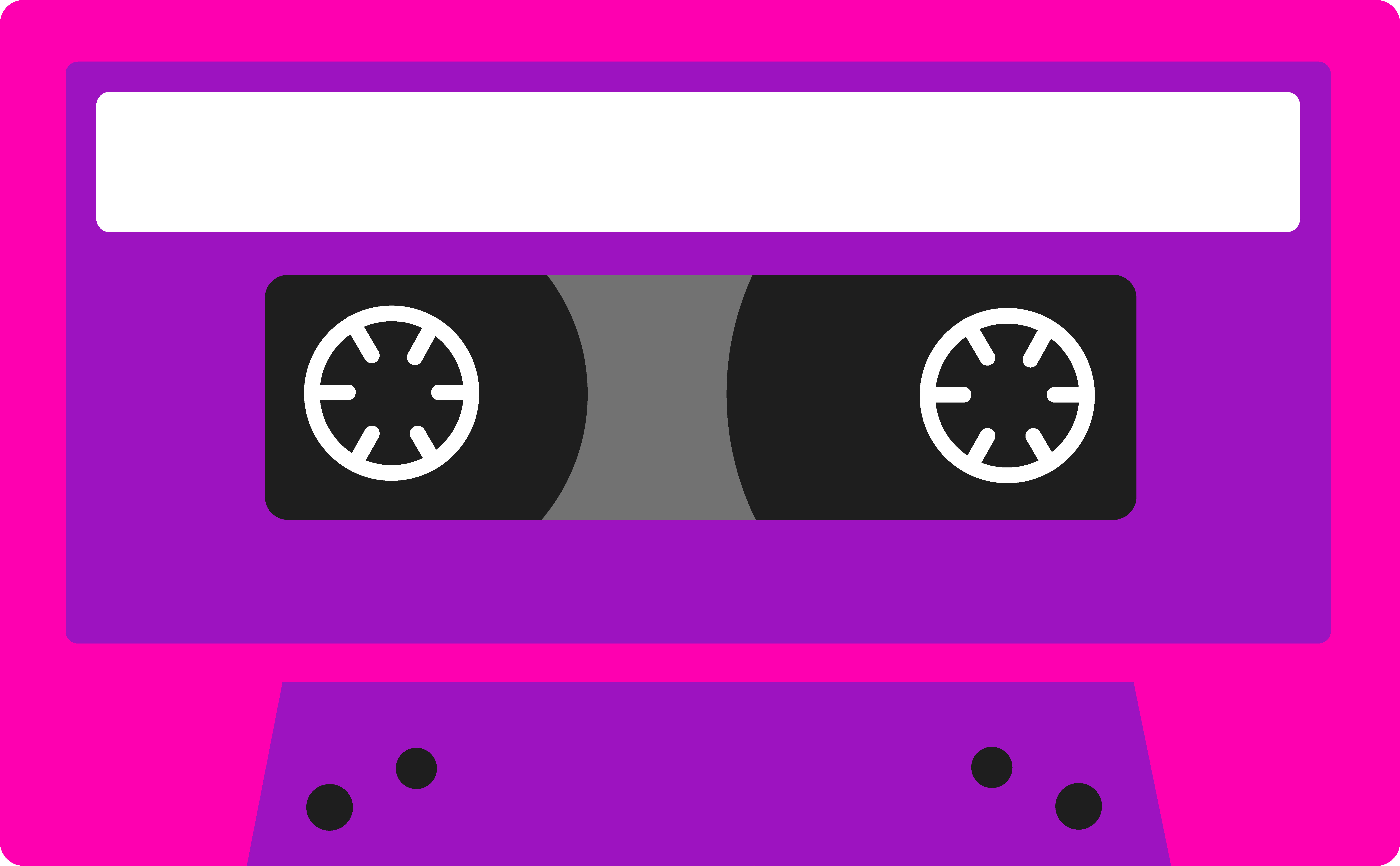 7421x4589 Pink And Purple Cassette Tape