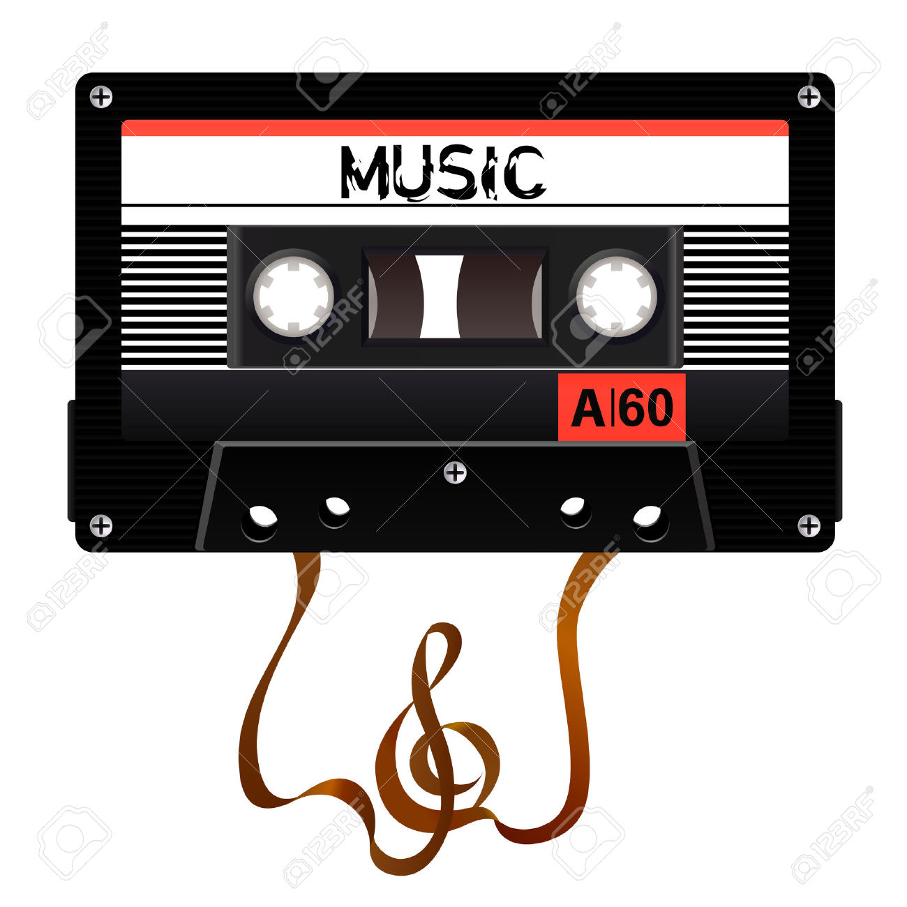 1300x1300 Cassette Tape Silhouette