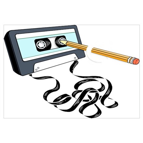 460x460 Cassette Tape Wall Art Cafepress