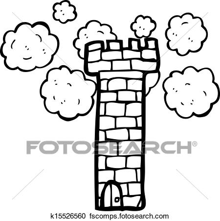 450x451 Clipart Of Castle Tower Cartoon K15526560