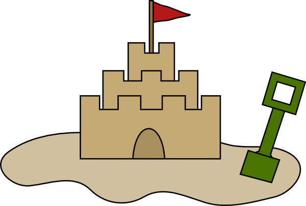 600x405 Simple Clipart Sand Castle