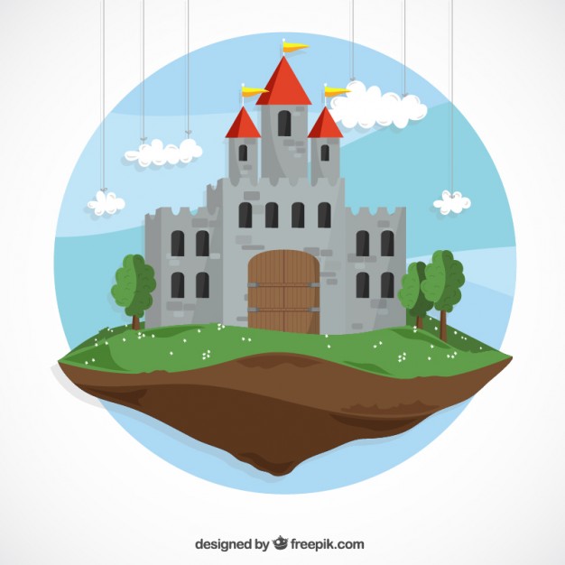 626x626 Fairy Tale Castle Vector Premium Download