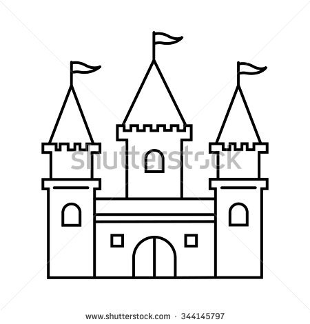 450x470 Castle Outline Clip Art 101 Clip Art