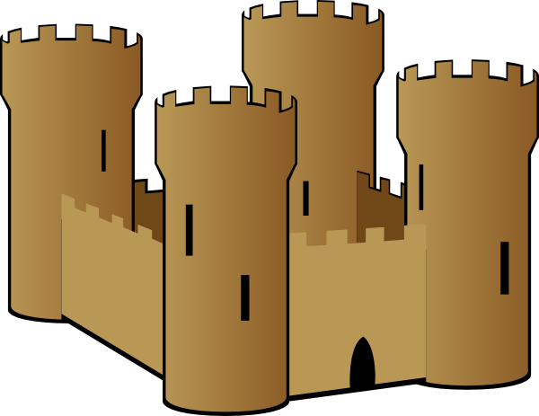 600x463 Sandcastle Clip Art