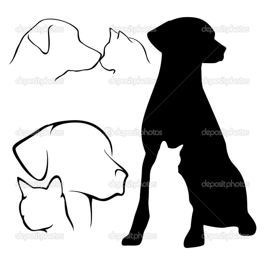 1024x1024 Hunting Dog Silhouette Clip Art