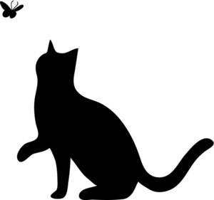 300x281 Black Kitten Clipart