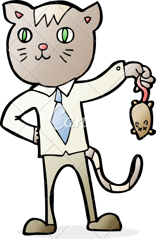 522x800 Business Cat With Dead Mouse
