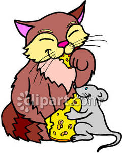 240x300 And Mouse Sharing Some Cheese Clipart Picture