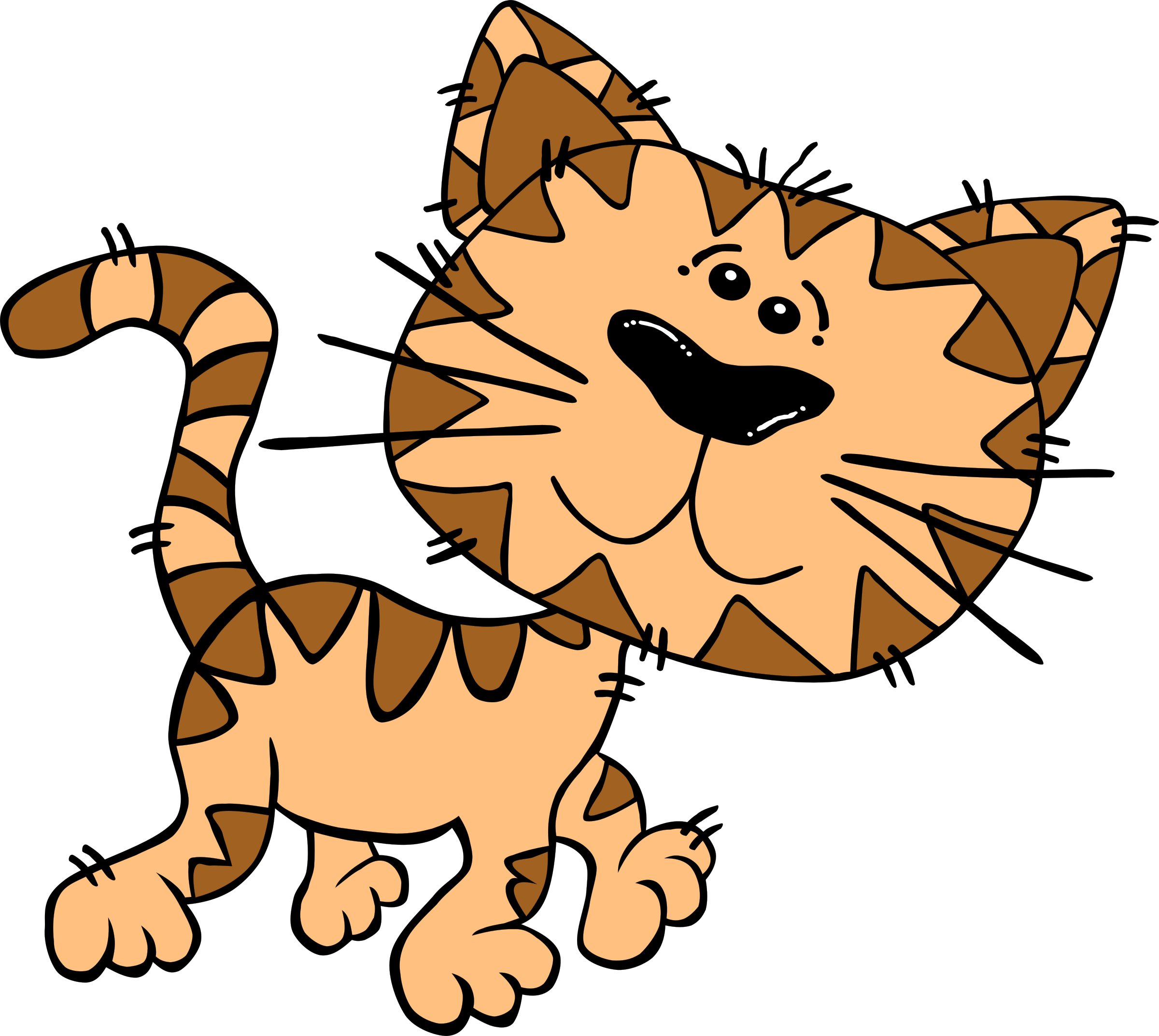 2400x2145 Big Cat Clipart Animated Cat