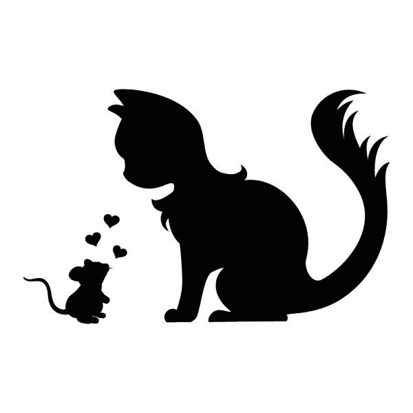 600x600 Predator Clipart Cat And Mouse
