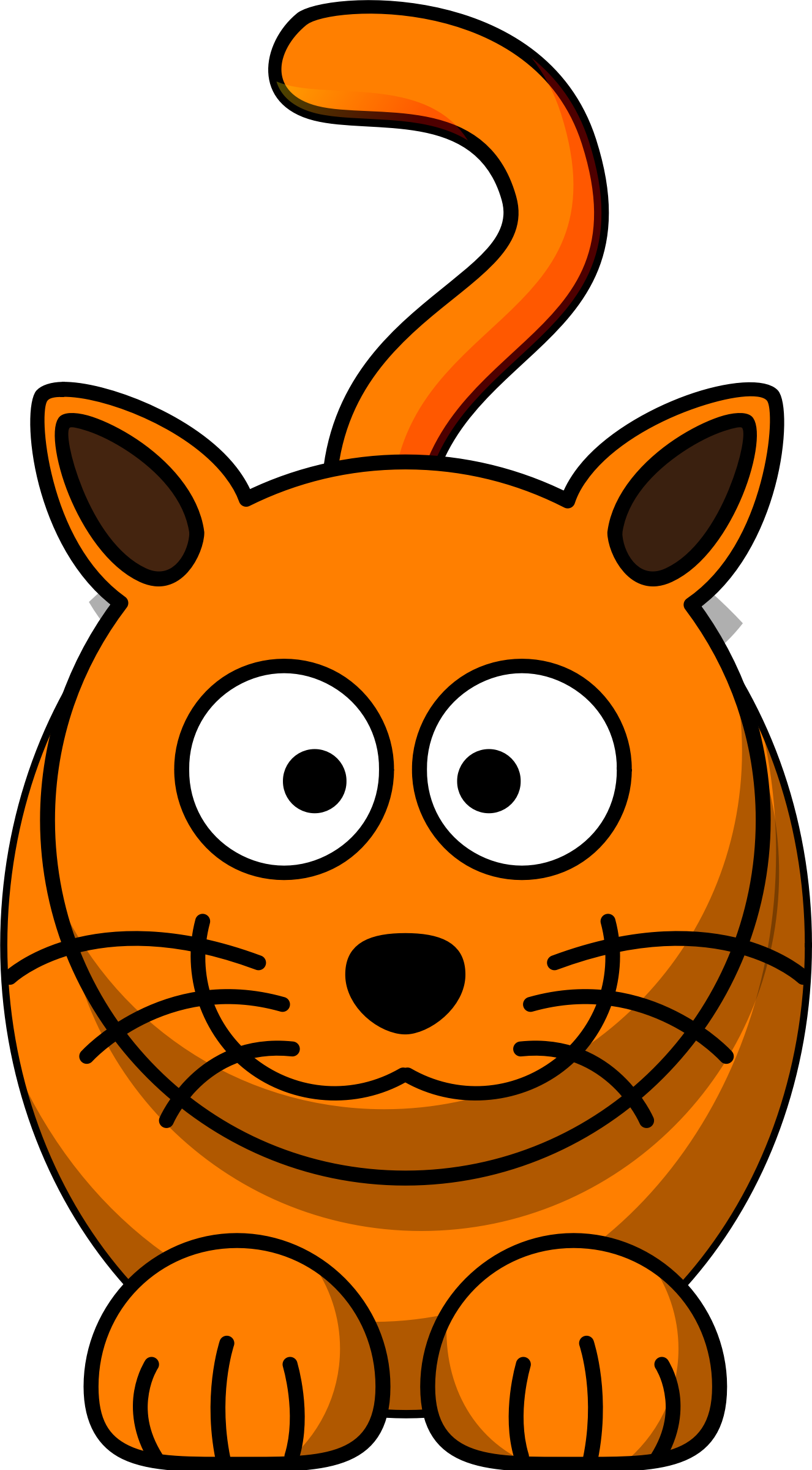 1326x2399 Cat Clipart Orange Cat