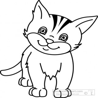 320x320 Cat Clipart Black And White Many Interesting Cliparts