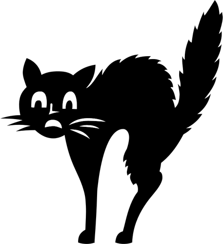 457x500 20037 Black Cat Silhouette Clip Art Free Public Domain Vectors