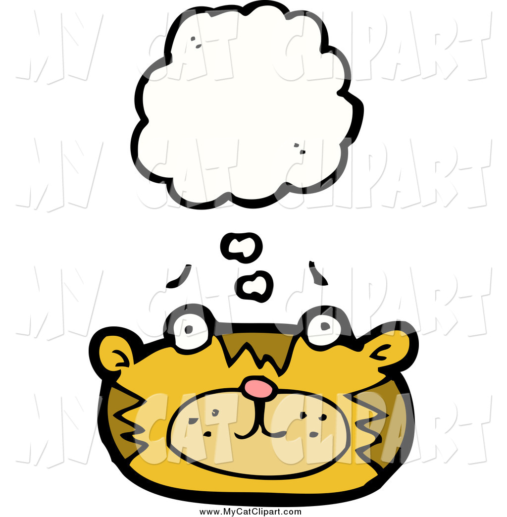 1024x1044 Clip Art Of A Thinking Cat Face By Lineartestpilot