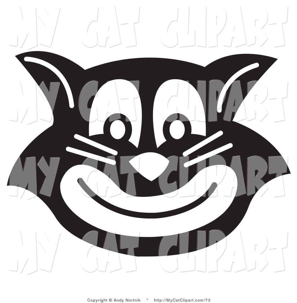 1024x1044 Clip Art Of An Evil Black Cat Smiling By Andy Nortnik