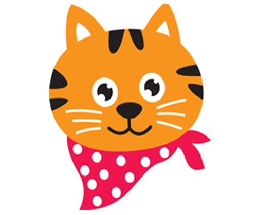 500x419 Kitten Clipart Head