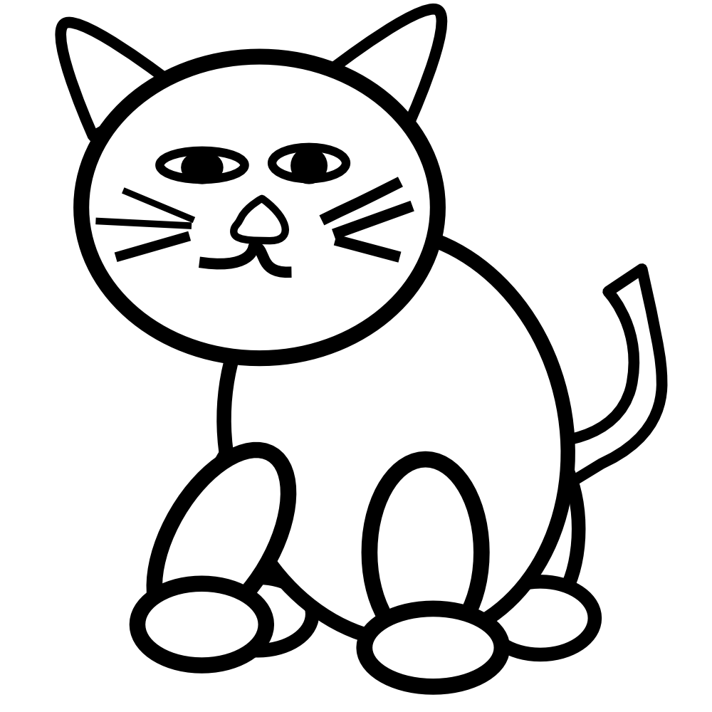 1000x1000 Awesome Clip Art Kids Cat My Site