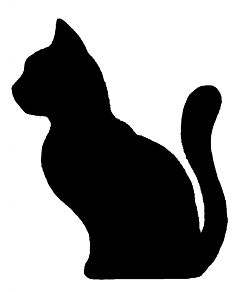 875x1024 Cat Outline Clip Art Clipartscofree To Share Png Cat Outline Clip