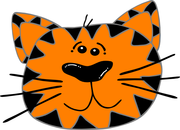 600x434 Cat Face Clip Art