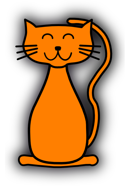 420x598 Orange Cat Clip Art