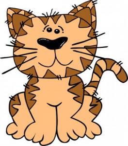 264x300 Cartoon Cat Sitting Outline Clip Clip Art Download
