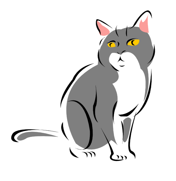 582x597 Cat Png, Svg Clip Art For Web