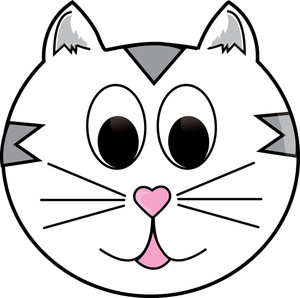 300x298 Cat Clip Art Black And White