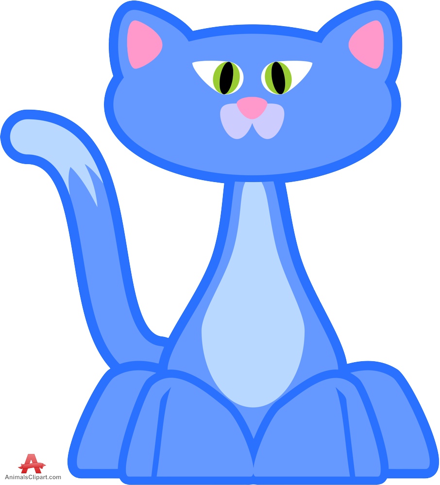 906x999 Blue Cat Cliparts