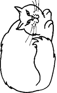 236x384 Funny Cat Clip Art Cat Coloring Pages Cat Catching Butterflies