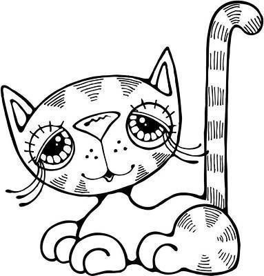 383x400 171 Best Cat Coloring Images Drawing, Cat Colors