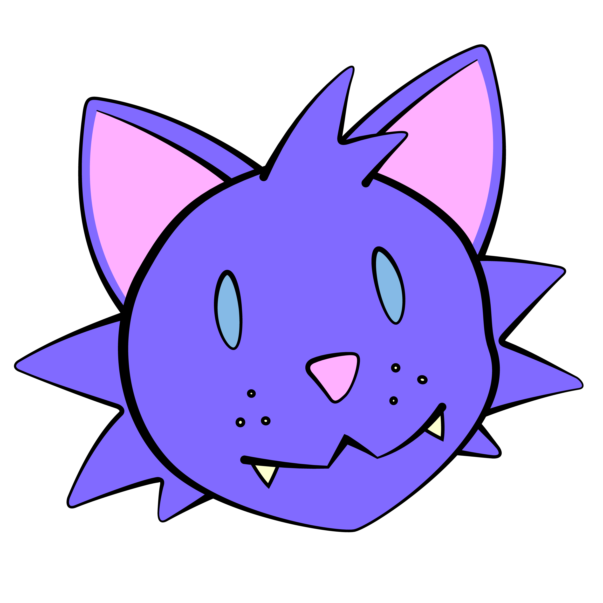 2500x2500 Anime Clipart Pink Cat