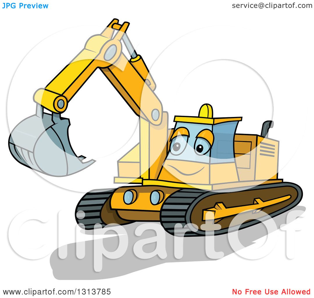 1080x1024 Excovator Clipart Cartoon