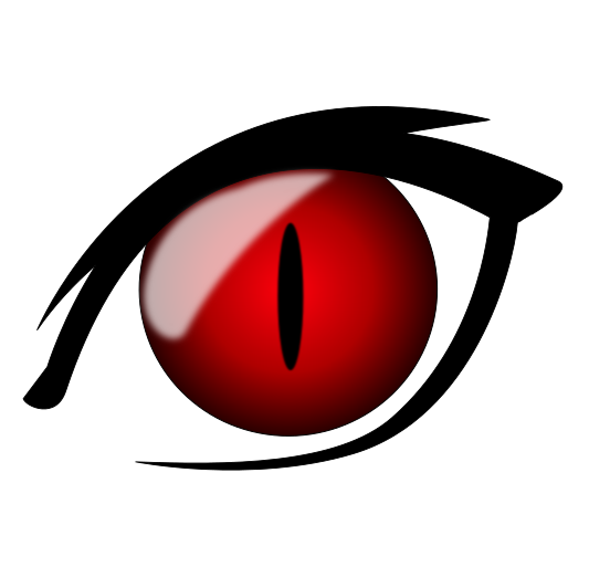 533x532 Red Eyes Clipart Anime Eye