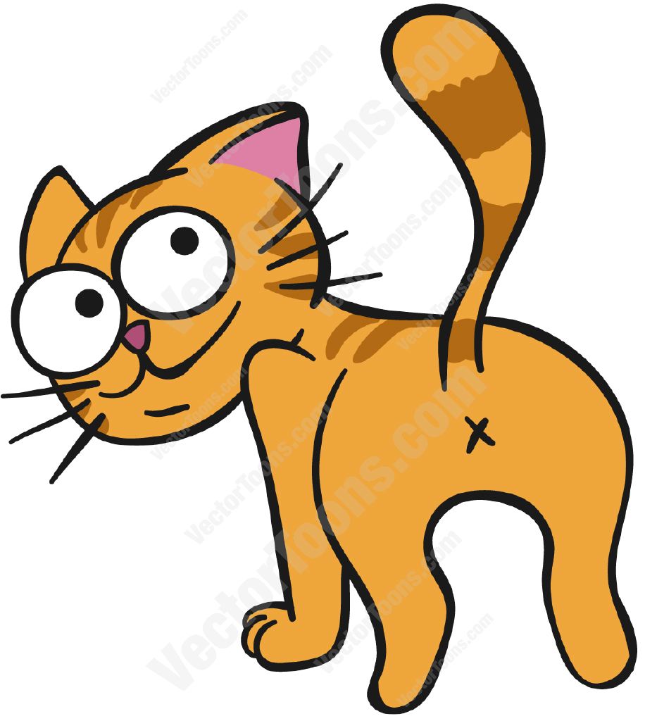916x1024 Feline Clipart Orange Cat