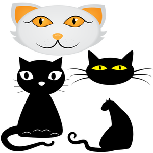 300x300 7970 Cartoon Cat Face Clip Art Public Domain Vectors