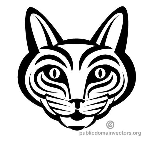 500x500 Cat Mascot Clip Art Public Domain Vectors