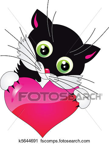 358x470 Clipart Of Cat Vector K5644691