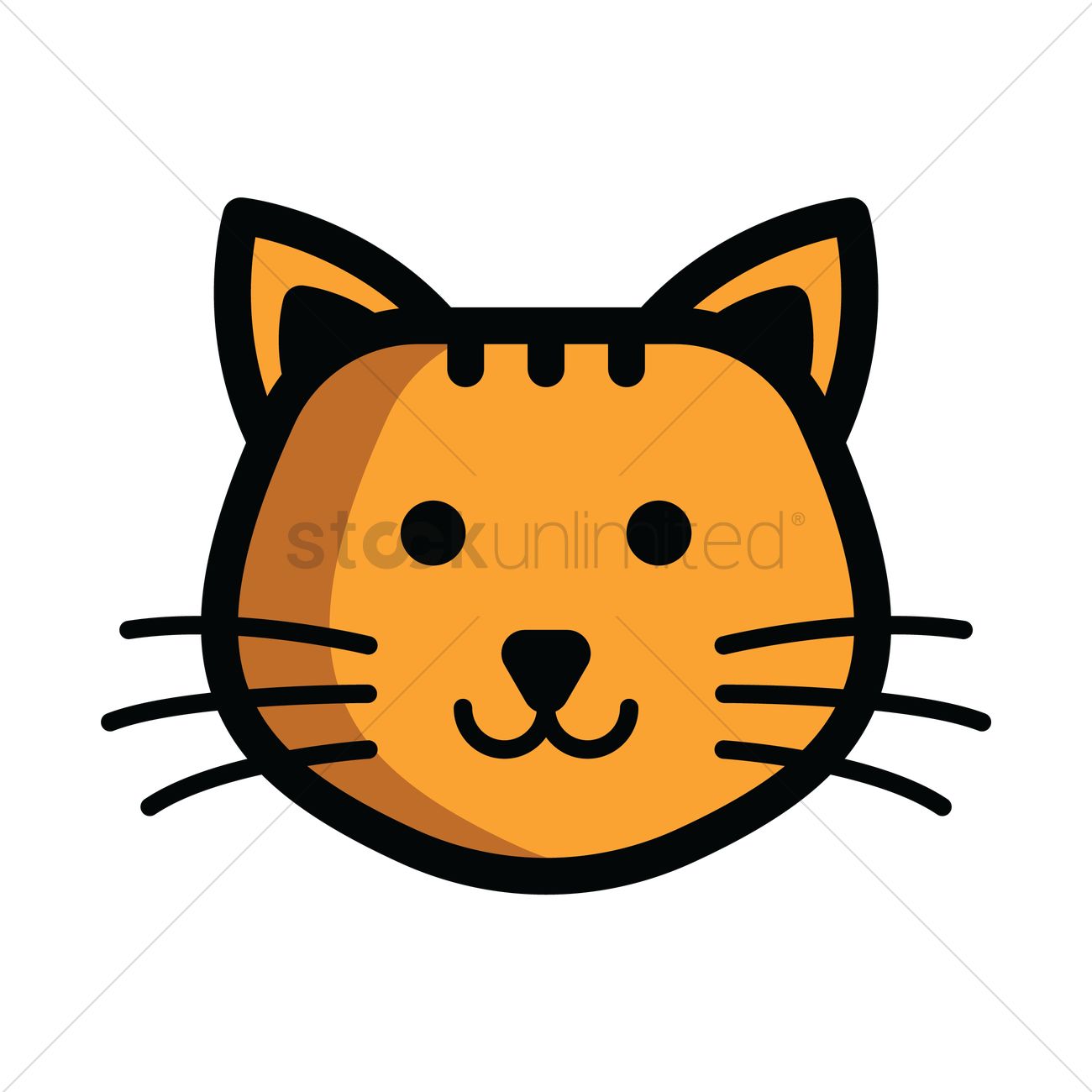 1300x1300 Line Art Clipart Cat Head