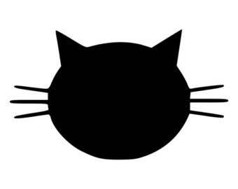 340x270 Whiskers Clipart Cat Head